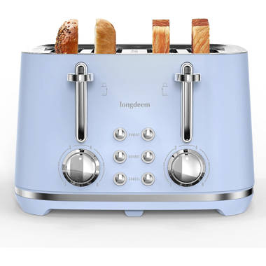 Longdeem 4 slice Toaster Stainless Steel With Extra wide Slots
